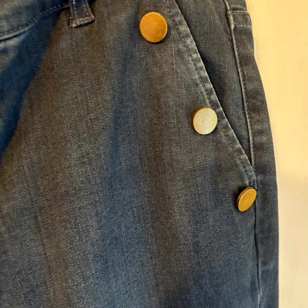 Christopher & Banks Blue Straight Leg Jeans - Picture 3 of 7